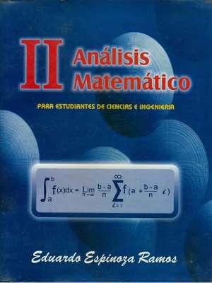 Analisis Matematico II - Eduardo Espinoza Ramos - Tercera Edición